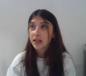Matilde en diálogo con Y de repente la noche